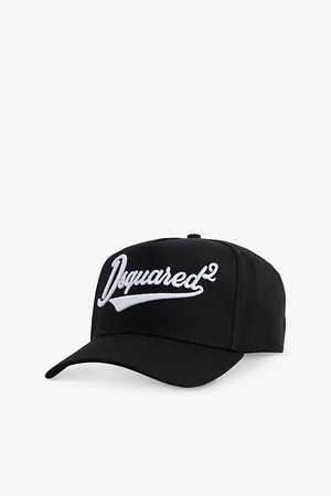 Dsquared2 Mens Curved-Peak Brand-Embroidery Cotton Cap