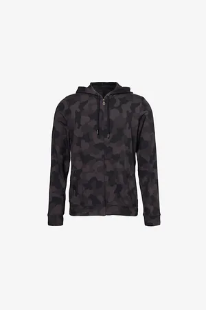 DEREK ROSE Mens London Camouflage-Print Modal-Blend Hoody