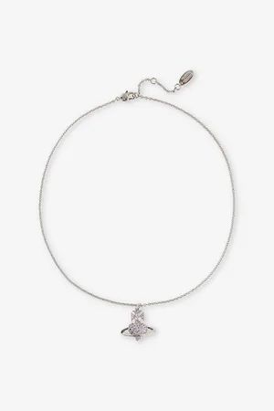 Vivienne Westwood Womens Agnatha Brass and Cubic Zirconia Pendant Necklace