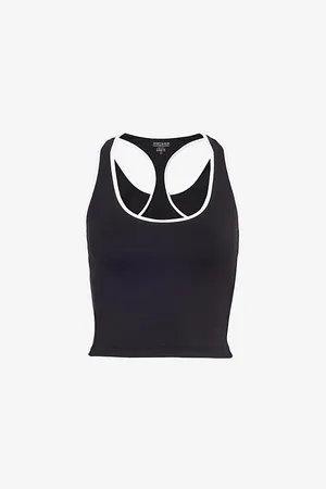 Sporty & Rich Womens Sr Sports Stretch-Woven Tank Top