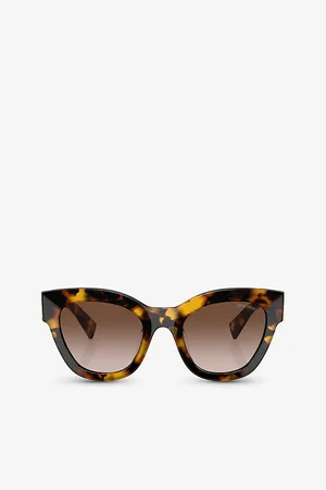 Miu Miu Womens Mu 01Ys Square-Frame Acetate Sunglasses