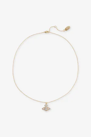 Vivienne Westwood Womens Valentina Orb Pendant Brass Necklace