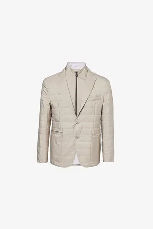corneliani Mens Detachable-Panel Quilted Shell Jacket