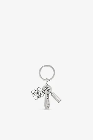 Loewe Womens Anagram -Tone Brass Keyring