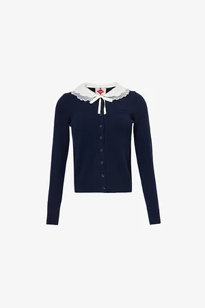 Reformation Womens x Shrimps Queenie Cashmere Knitted Cardigan