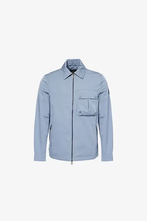 Belstaff Mens Spread-Collar Regular-Fit Cotton-Blend Jacket