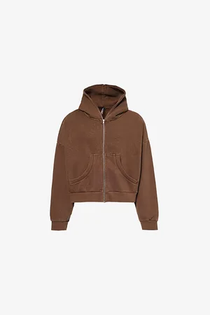 Entire Studios Mens Eternal Two-Patch-Pockets Relaxed-Fit Cotton-Jersey Hoody