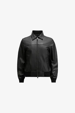 AllSaints Mens Gen Panelled Regular-Fit Leather Jacket