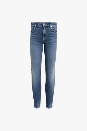 AllSaints Womens Miller Pushup Skinny-Leg High-Rise Organic Cotton-Blend Stretch-Denim Jeans