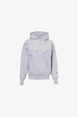 Champion Womens Drawstring-Hood Relaxed-Fit Cotton-Blend Hoody