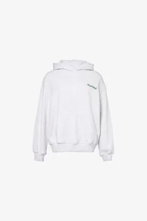 The Couture Club Womens Reset Retreat Kangaroo-Pocket Cotton-Blend Hoody