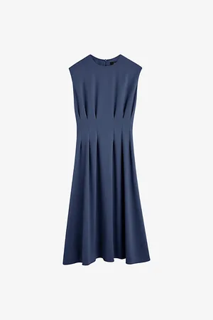 Joseph Womens Delma Comfort Cady Woven Midi Dress