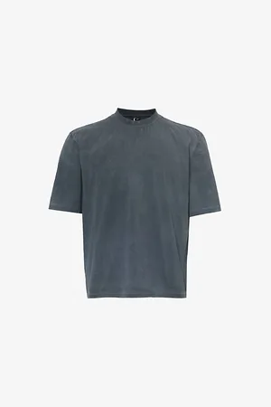 Entire Studios Mens Faded-Wash Boxy-Fit Cotton-Jersey T-Shirt