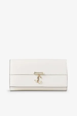 Jimmy Choo Womens Avenue Quilted Leather Wallet-On-Chain