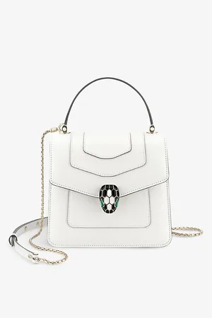 Bvlgari Womens Serpenti Forever Leather Top-Handle Bag