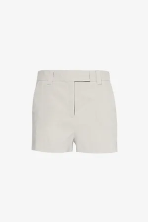 MARELLA Womens Incluse High-Rise Linen-Blend Shorts
