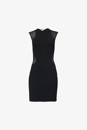 Stella McCartney Womens Compact Miracle Sleeveless Knitted Mini Dress