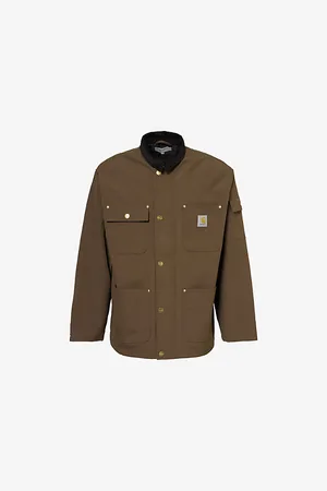 Carhartt Mens Clapton Corduroy-Collar Regular-Fit Woven Jacket