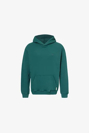 The Couture Club Mens Classics Logo-Embroidered Cotton-Jersey Hoody