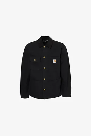 Carhartt Mens Michigan Spread-Collar Regular-Fit Cotton-Canvas Jacket