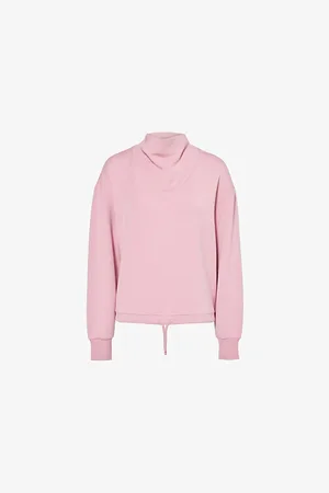 Varley Womens Betsy Dropped-Shoulder Stretch-Jersey Jumper