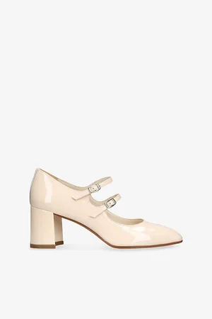 Carel Womens Alice 60 Double-Strap Patent-Leather Mary Jane Shoes