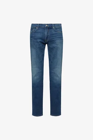 Citizens of Humanity Mens Adler Brand-Patch Tapered-Leg Regular-Fit Stretch-Denim Jeans