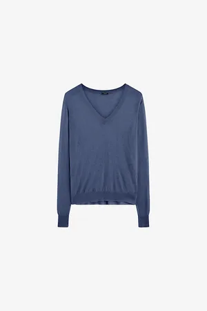 Joseph Womens V-Neck Long-Sleeve Cashmere Jumper