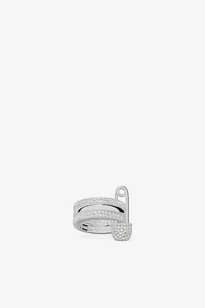 APM Monaco Womens Love, Smile, Bonheur Sterling- and Zironia Ring