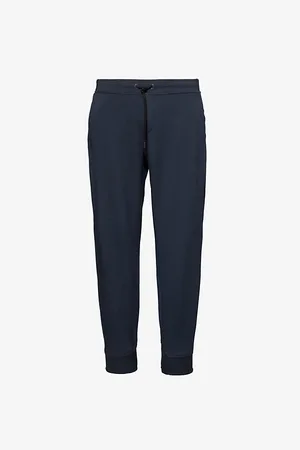 On Running Mens Ultrasoft Brand-Print Jersey Jogging Bottoms