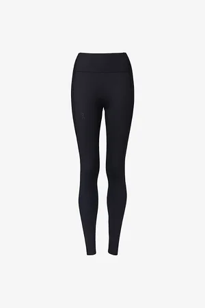 On Running Womens Studio Brand-Print Stretch-Woven Leggings