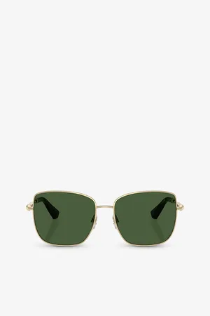 Burberry Be3158 Square-Frame Metal Sunglasses