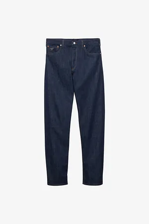 Prada Mens Straight-Leg Selvedge-Denim Jeans