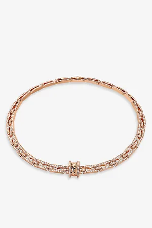 Bvlgari B.Zero1 18ct Rose-Gold and 7.19ct Brilliant-Cut Diamond Pendant Necklace