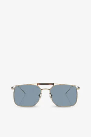 Brunello Cucinelli Womens Bc2005St Square-Frame Titanium Sunglasses