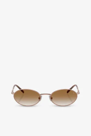 Brunello Cucinelli Womens Bc2006St Oval-Frame Titanium Sunglasses