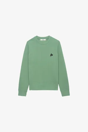 Zadig & Voltaire Womens Upper Logo-Embroidered Relaxed-Fit Cotton-Jersey Sweatshirt