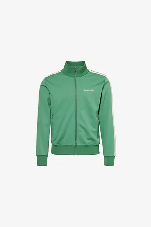 Palm Angels Mens Classic Logo-Embroidery Woven Track Jacket
