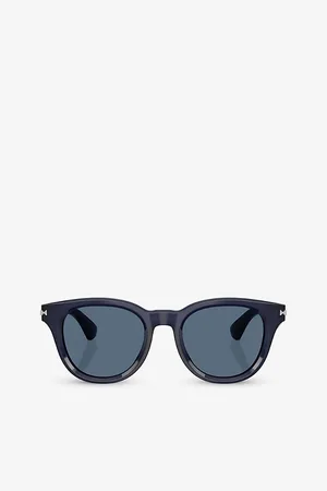 Burberry Womens Be4439 Round-Frame Acetate Sunglasses