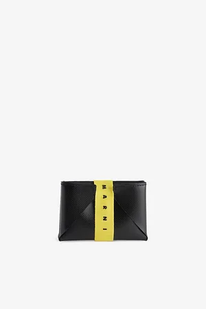 Marni Mens Brand-Print Faux-Leather Wallet