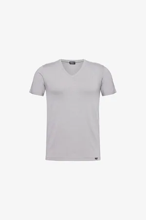 Hanro Mens Harry V-Neck Modal and Silk T-Shirt