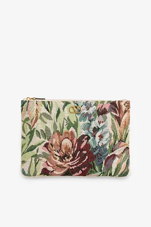 VALENTINO GARAVANI Womens V-Logo Jacquard Woven Pouch