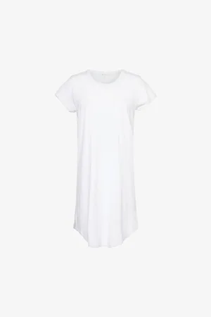 SKIN Womens Carissa Short-Sleeved Organic-Cotton Mini Dress