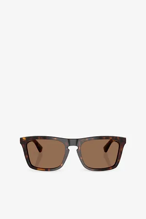 Burberry Womens Be4434 Square-Frame Acetate Sunglasses