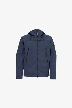 C.P. Company Mens Pro Tek Logo-Patch Shell Windbreaker Jacket
