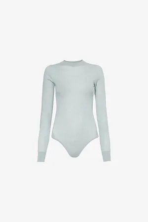 Alaïa Womens Round-Neck Long-Sleeves Cashmere Body