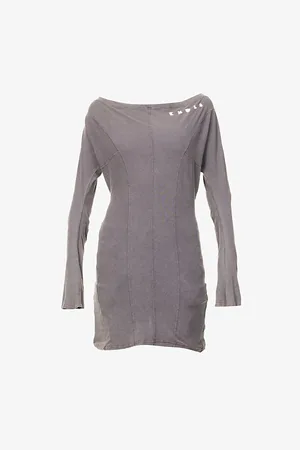 KNWLS Womens Ace Flared-Cuffs Cotton-Jersey Top