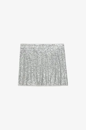 Zadig & Voltaire Womens Sequin-Embellished Stretch-Woven Mini Skirt