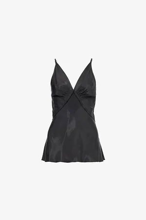 KNWLS Womens Elisir Shoulder-Straps Woven Top