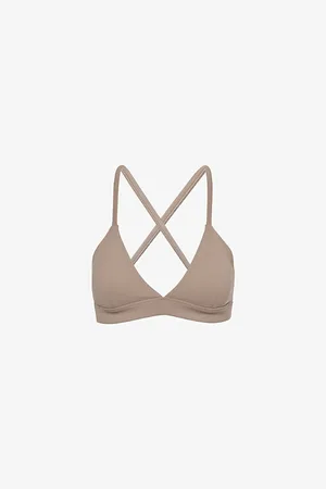 Splits59 Womens Theo Rigor Cross-Over Stretch-Woven Bra